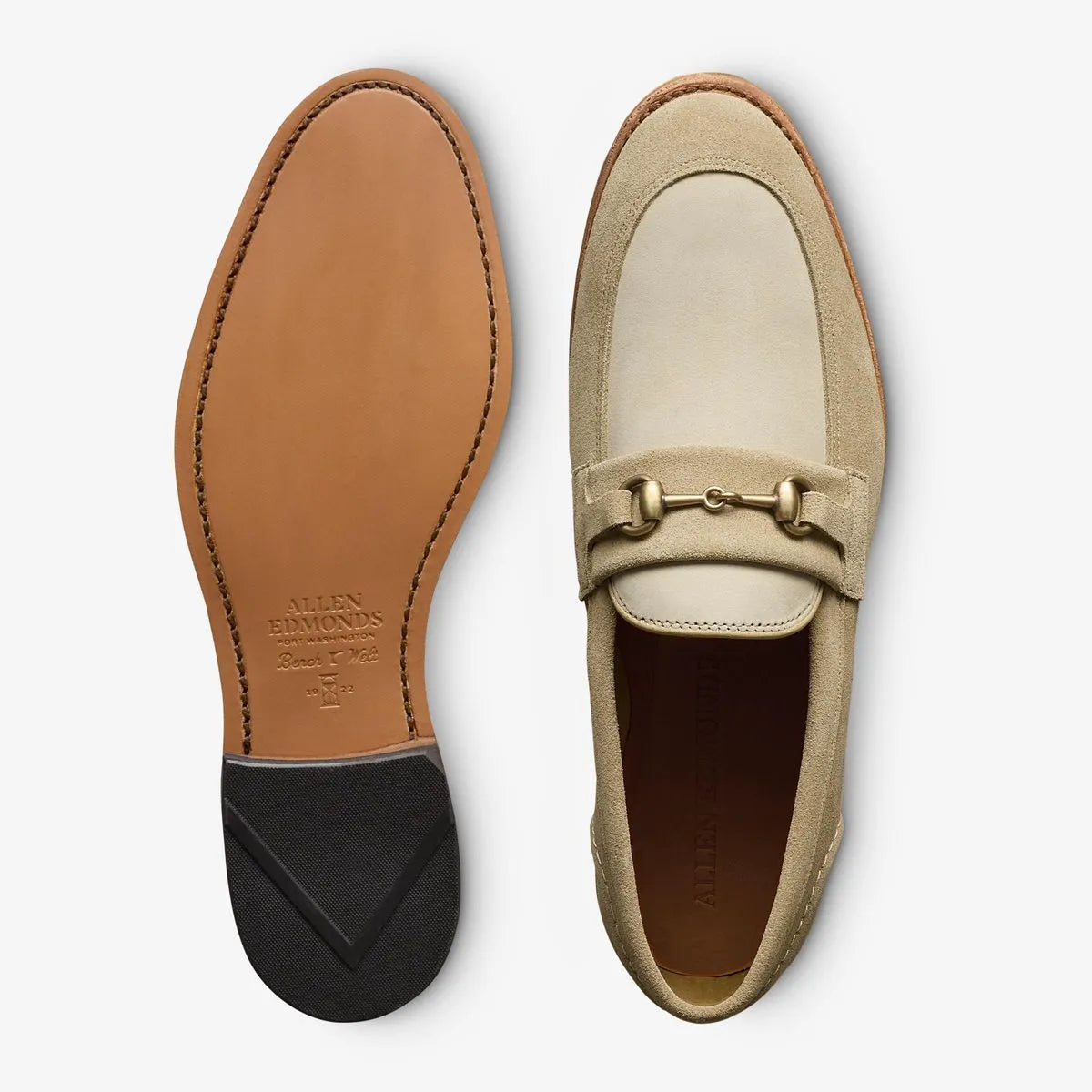 Randolph Bit Loafer - Bone Suede Mix