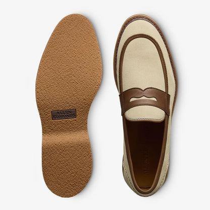 Randolph Verse Penny Loafer - Sand / Chili Suede & Leather Mix