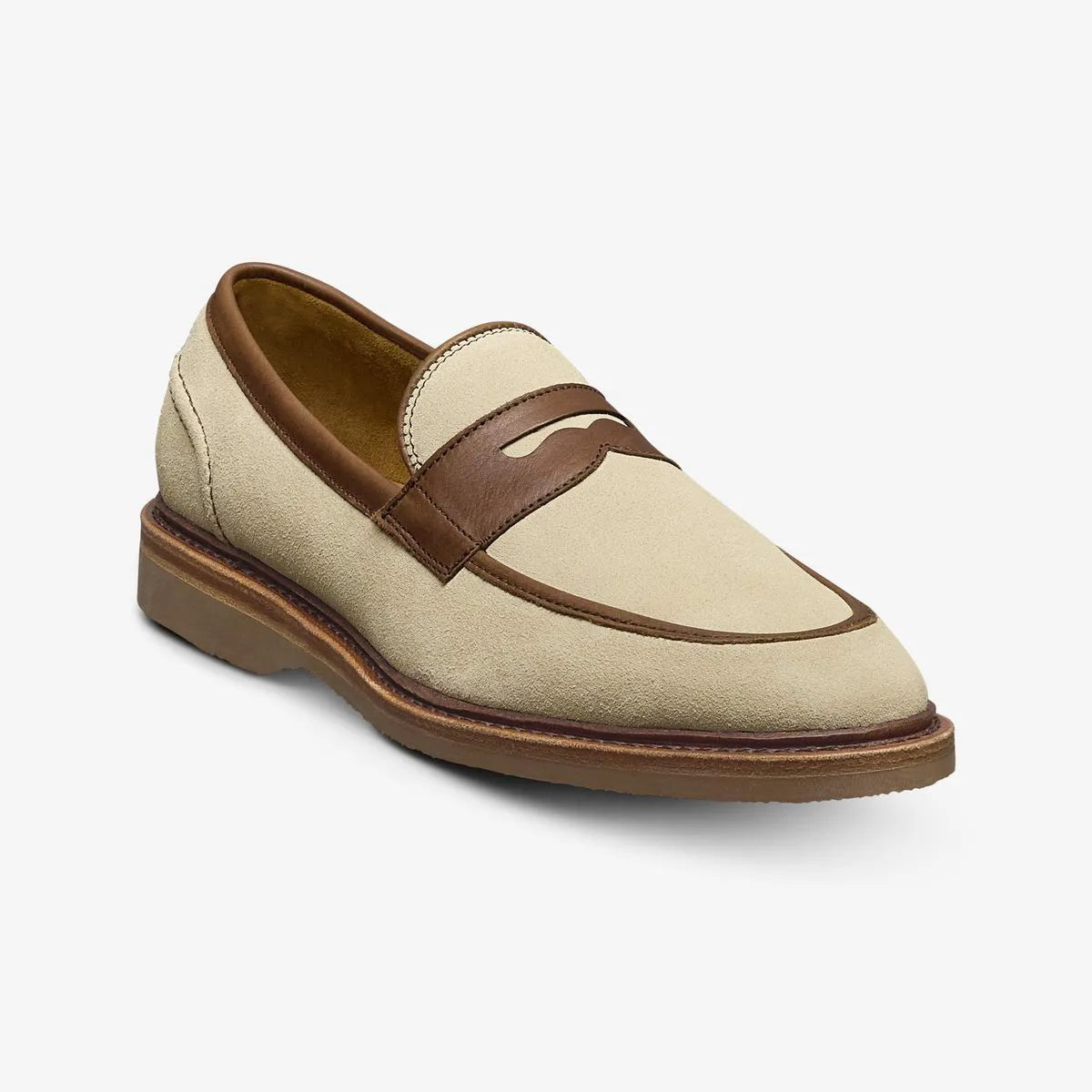 Randolph Verse Penny Loafer - Sand / Chili Suede & Leather Mix