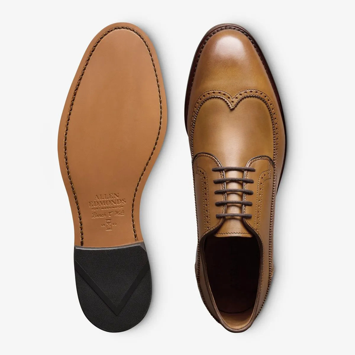 Winston Wingtip Dress Derby - Walnut Leather
