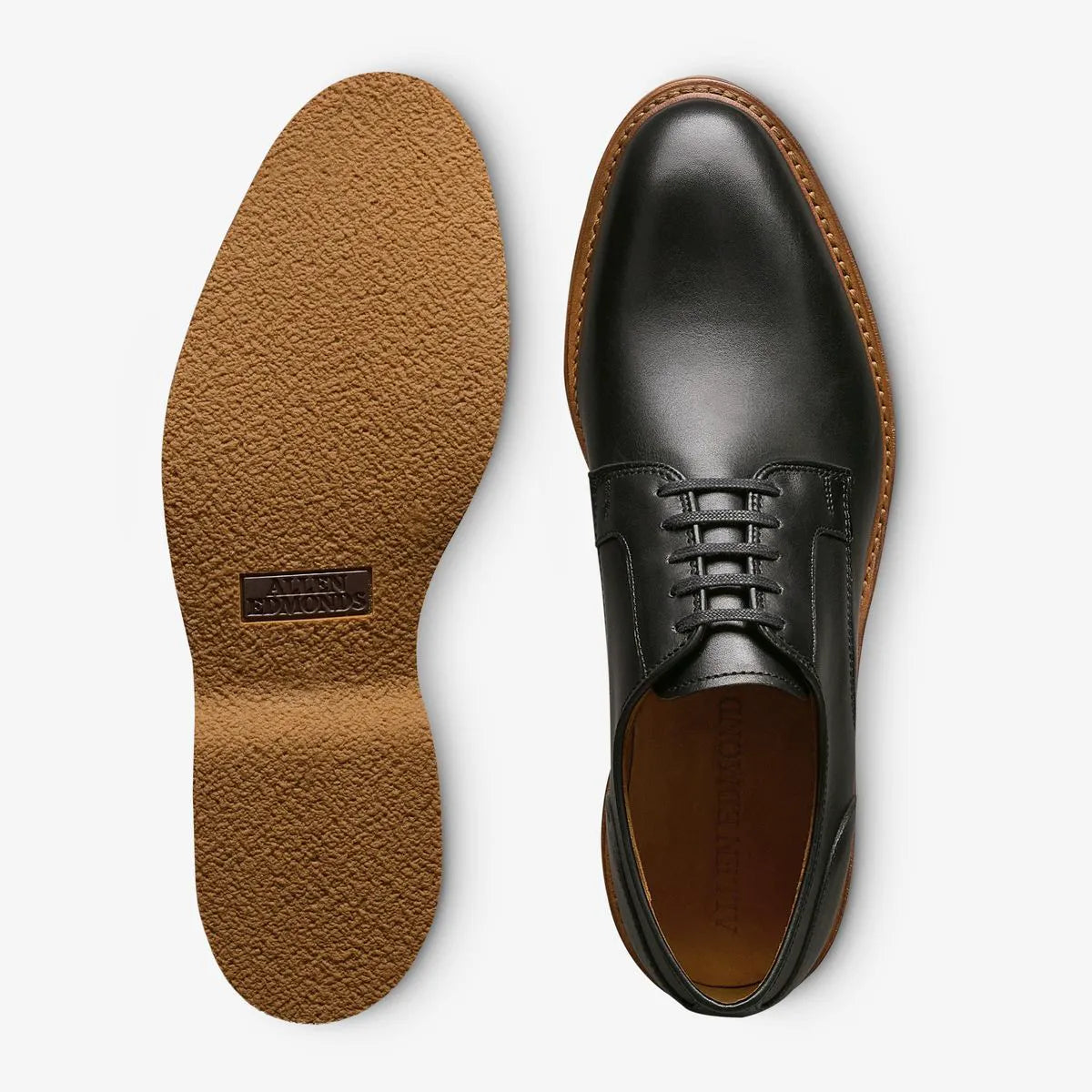 Walker Verse Plain-toe Derby Dress Shoe - Black Leather