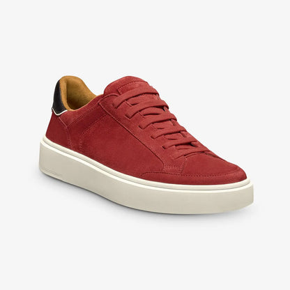 Oliver Slip-on Stretch-lace Sneaker - True Red Suede
