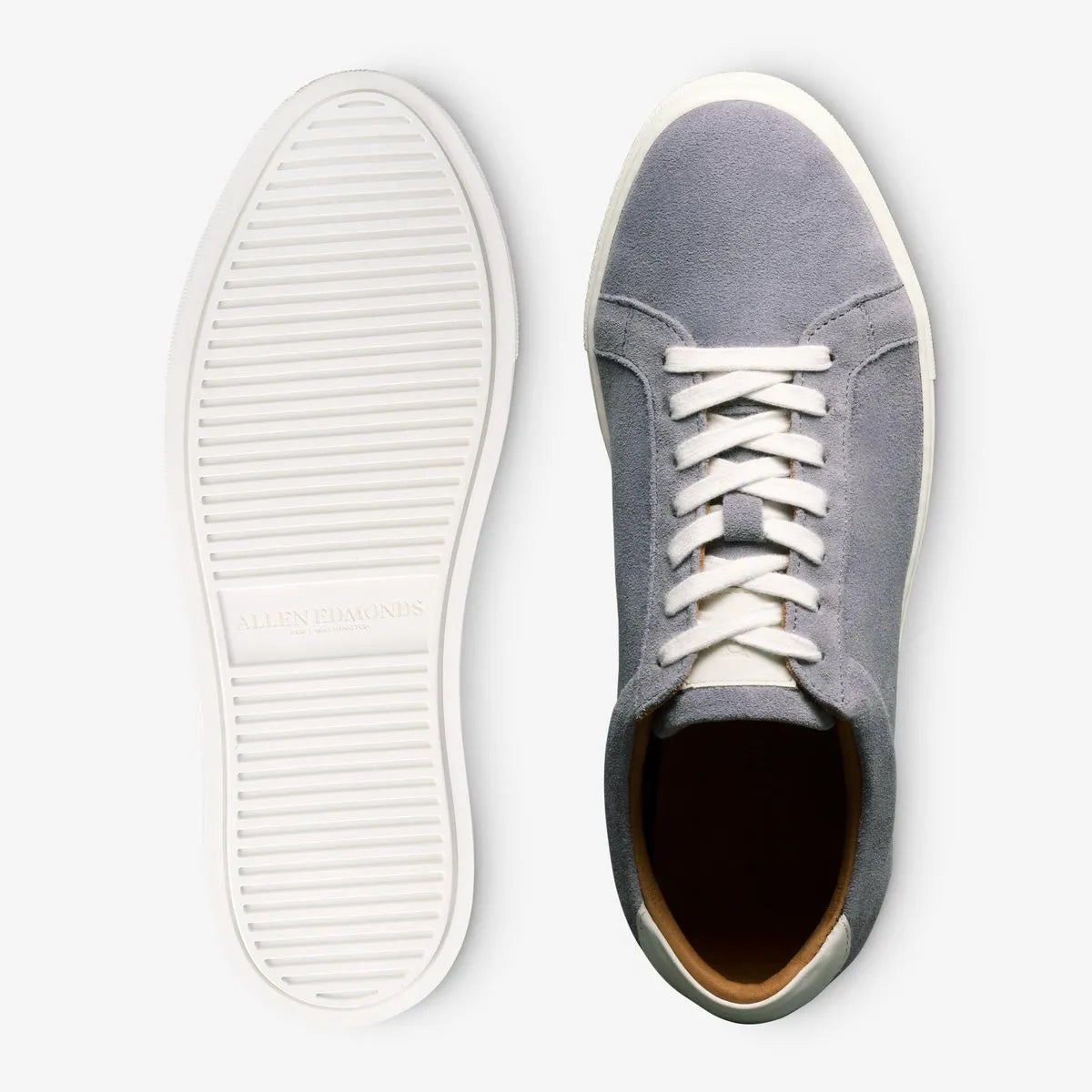 Courtside Lace-up Sneaker - Steel Blue Suede