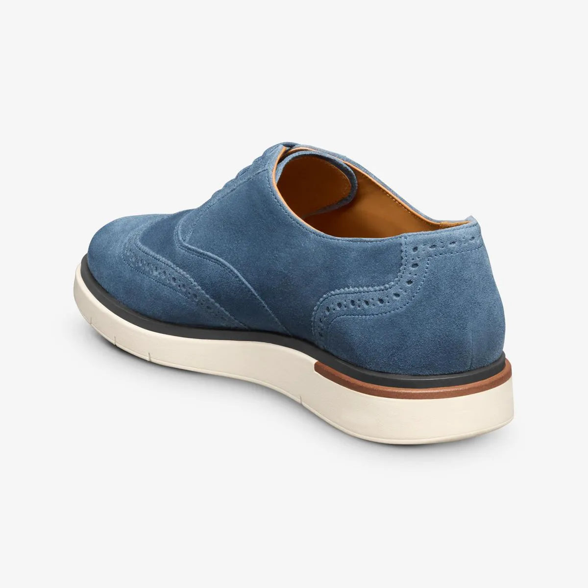 Carson Lace-up Hybrid Wingtip Oxford - Denim Suede