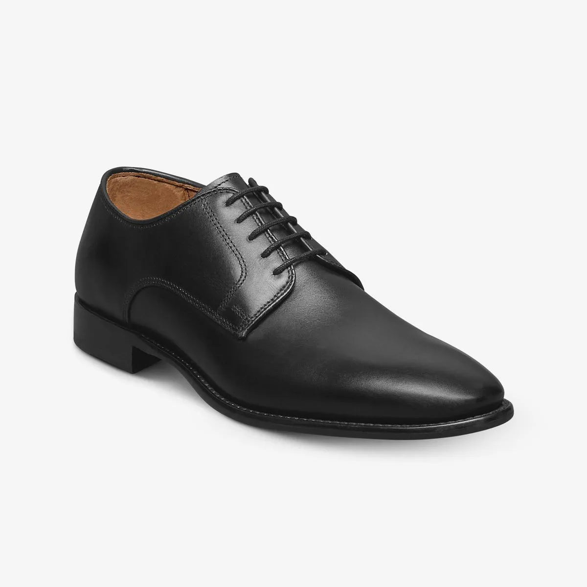 Smith Plain-toe Derby Dress Shoe - Black Leather