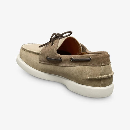 Panama Boat Shoe - Bone / Tobacco Leather