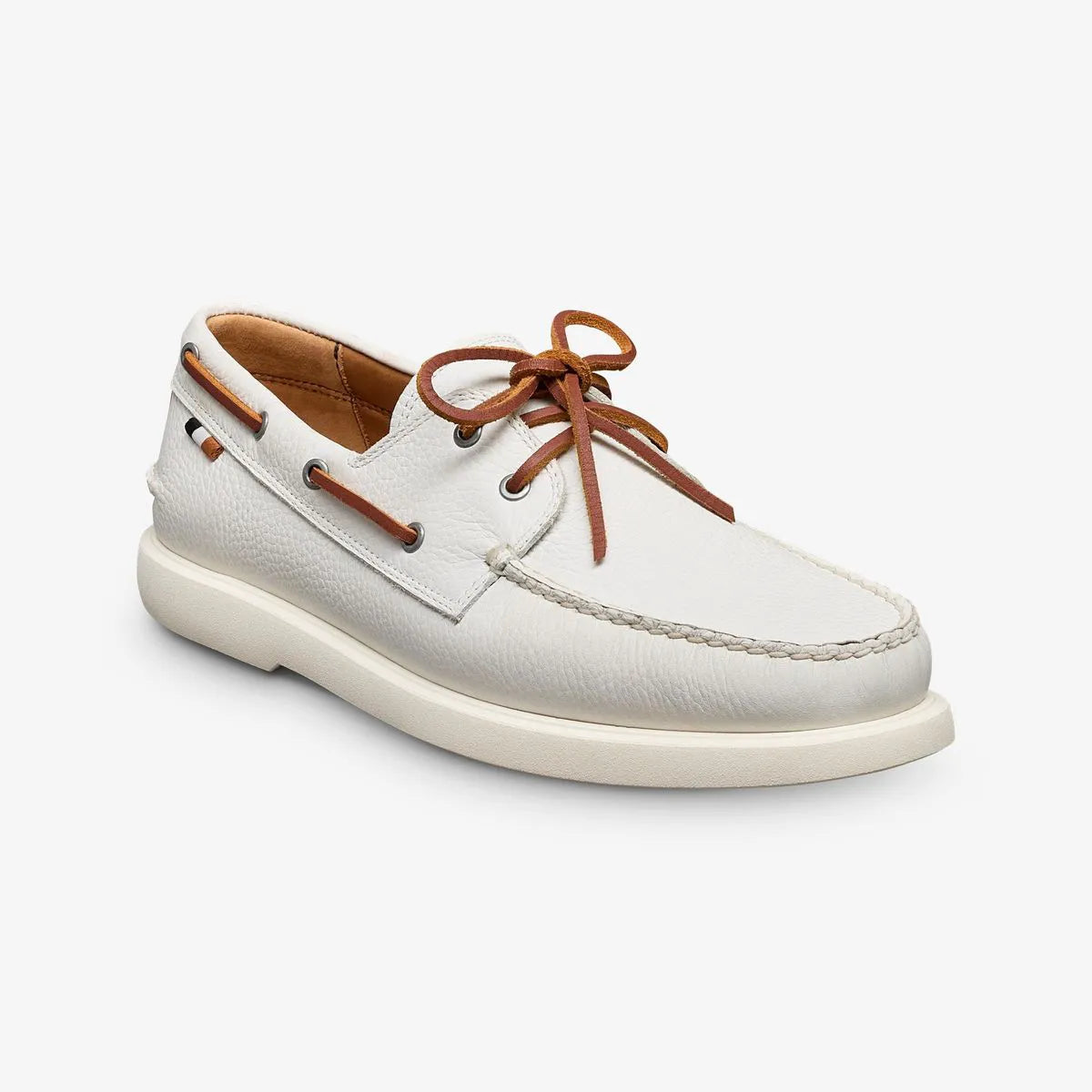 Panama Boat Shoe - White Leather