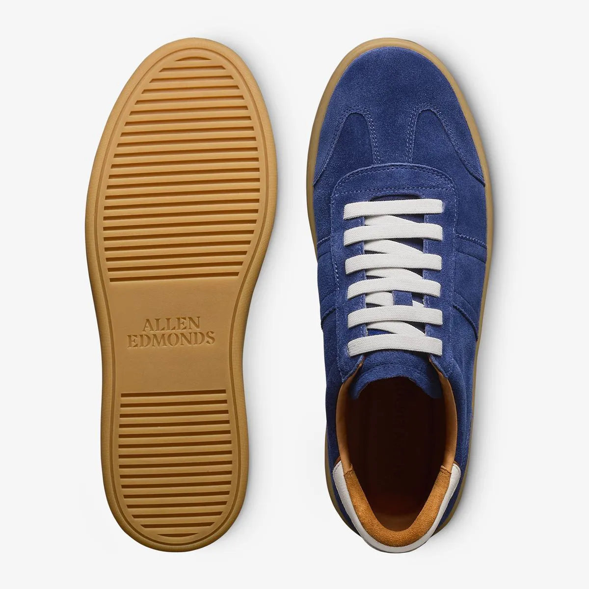 Ludlow Slip-on Stretch-lace Sneaker - Indigo Suede