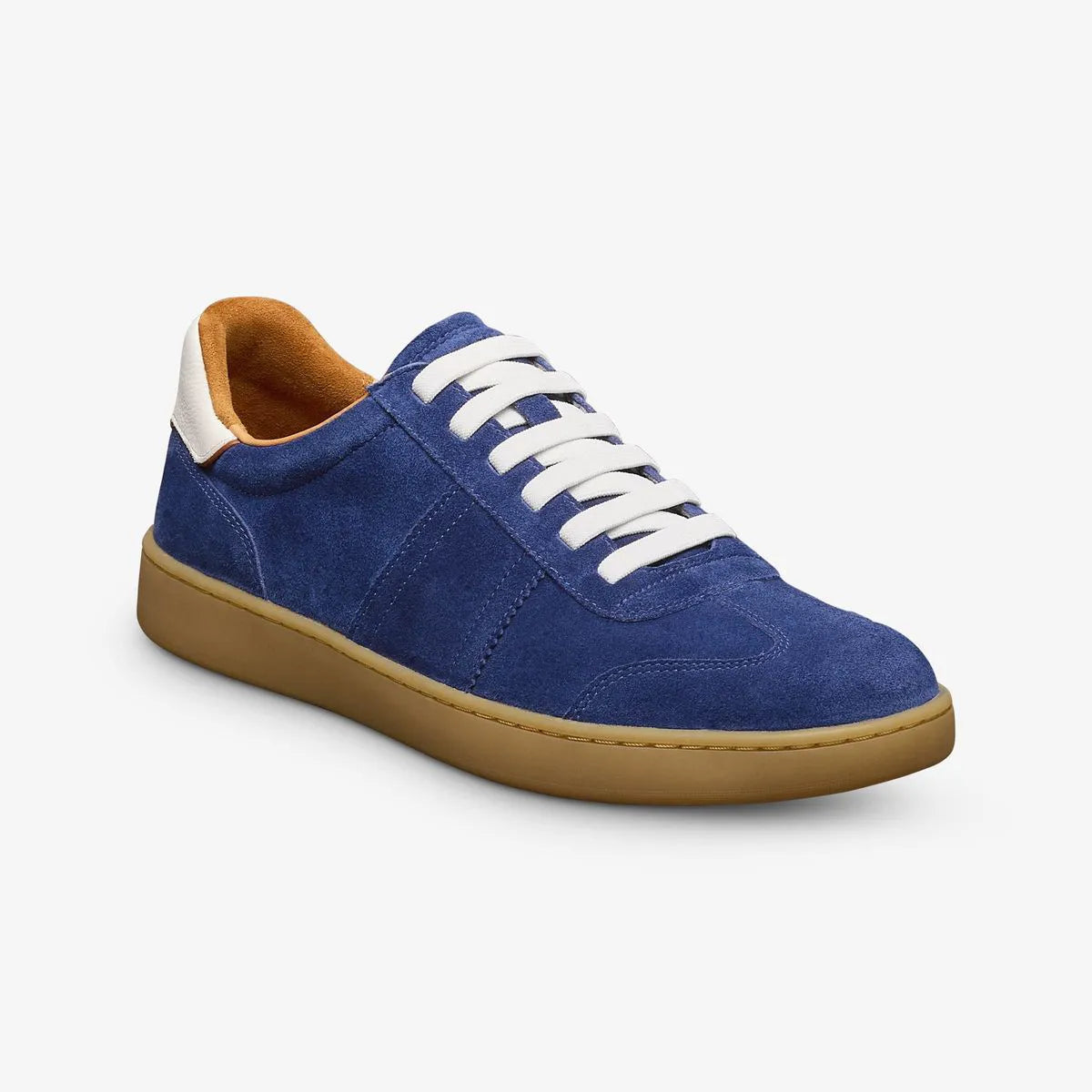 Ludlow Slip-on Stretch-lace Sneaker - Indigo Suede