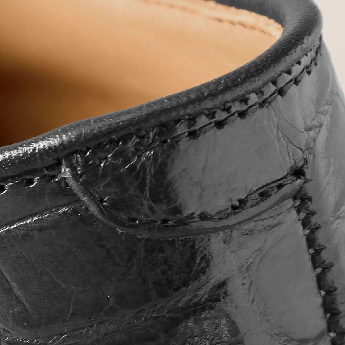 Maxwell Reserve Plain-toe Derby Dress Shoe - Black Genuine Crocodile