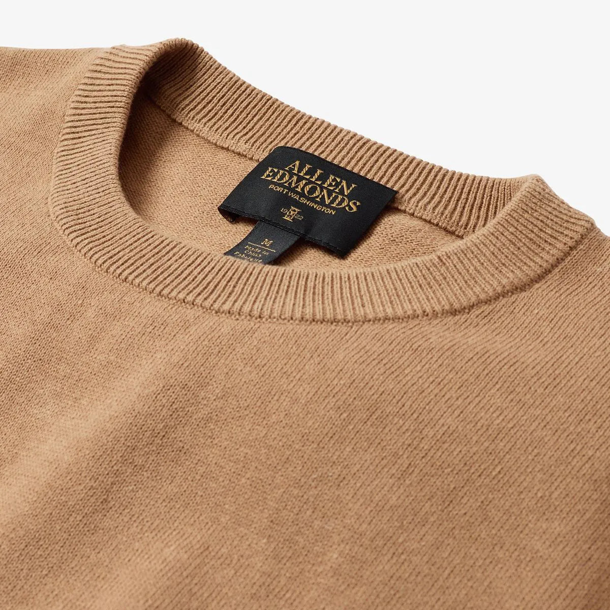 Short Sleeve Sweater T-shirt - Camel
