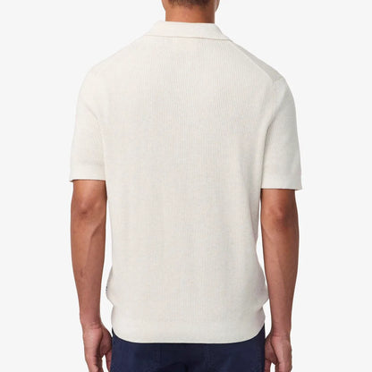 NN07 Hansie Zip-up Polo - Ivory