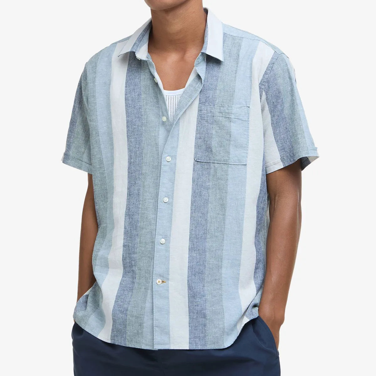Barbour Portwell Summer Fit Shirt - Blue