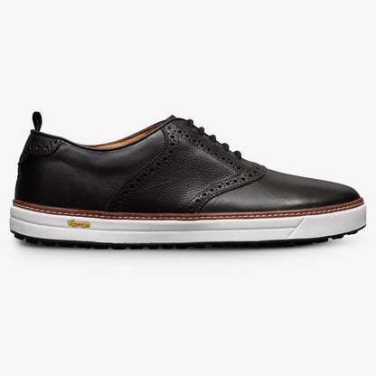 Straits Saddle Golf Shoe - Black Leather