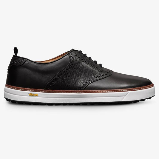 Straits Saddle Golf Shoe - Black Leather