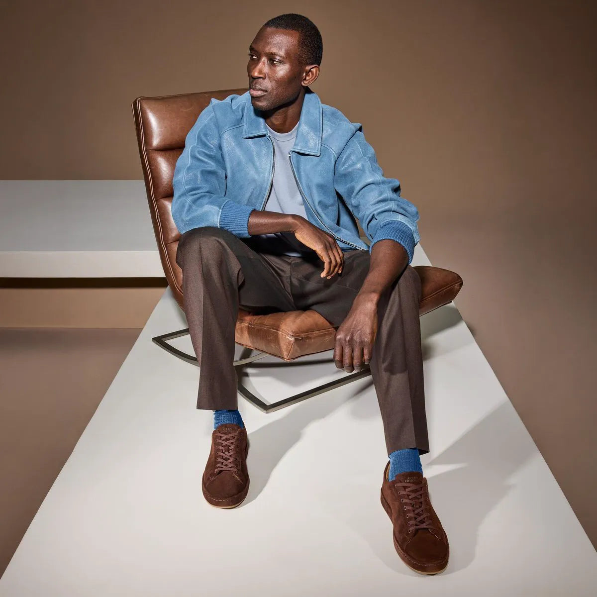 Barnes Lace-up Sneaker - Polo Brown Suede