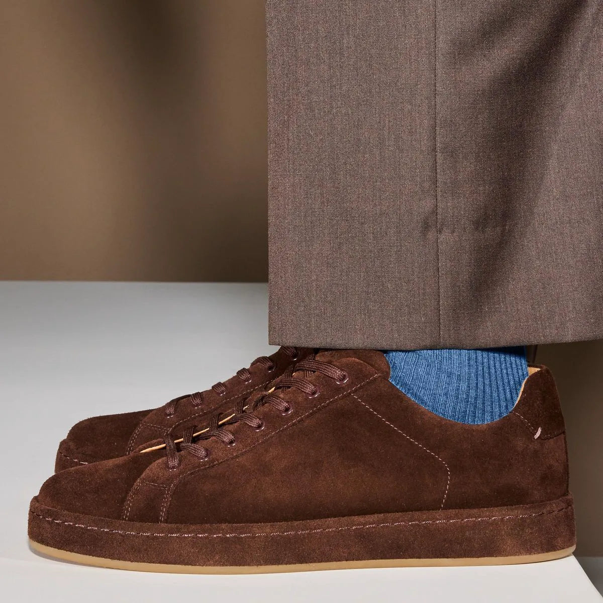 Barnes Lace-up Sneaker - Polo Brown Suede