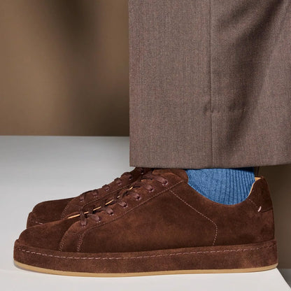 Barnes Lace-up Sneaker - Polo Brown Suede