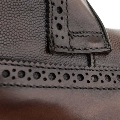 Maddox Reserve Wingtip Dress Boot - Chili Caviar Grain Leather