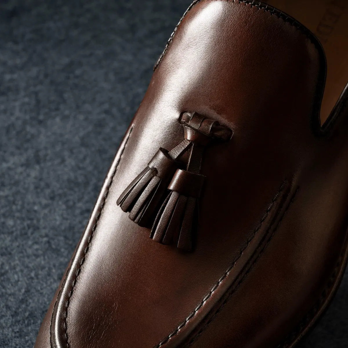 Randolph Tassel Loafer - Chili Leather