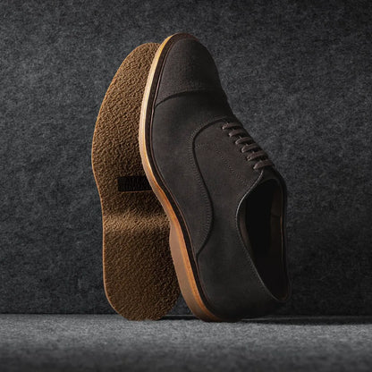 Park Avenue Verse Cap-toe Oxford Dress Shoe - Bitter Chocolate Suede