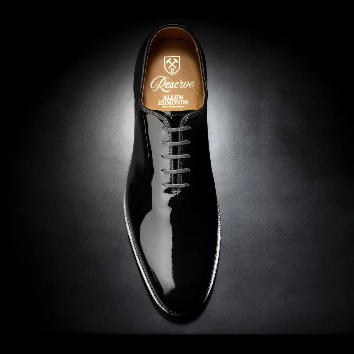 Morrison Reserve Whole-cut Oxford Dress Shoe - Black Patent Leather