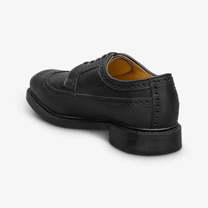 Mason Reserve Wingtip Derby Dress Shoe - Black Caviar Grain Leather