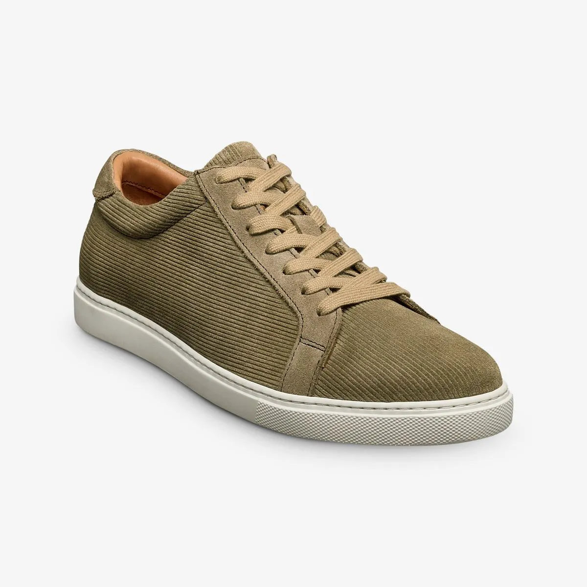 Courtside Lace-up Sneaker - Tobacco Corduroy Texture Suede