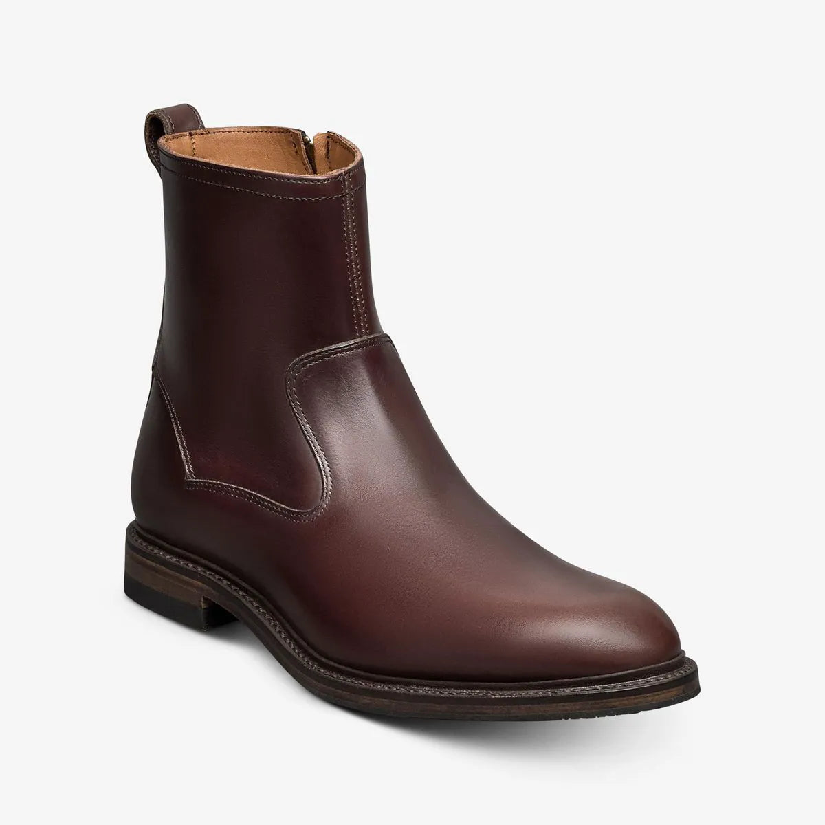 Tompkins Zip-up Boot - Burgundy Leather