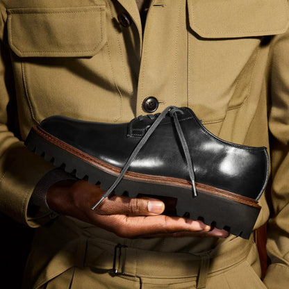Penn Weather-ready Plain-toe Derby Dress Shoe - Black Chromexcel Leather