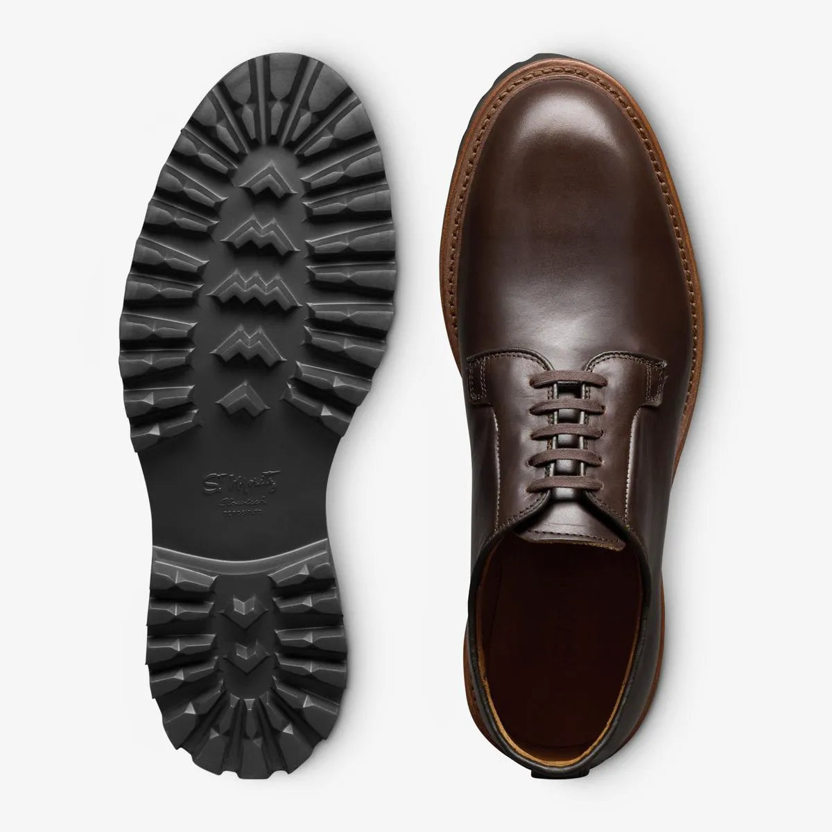 Penn Weather-ready Plain-toe Derby Dress Shoe - Brown Chromexcel Leather
