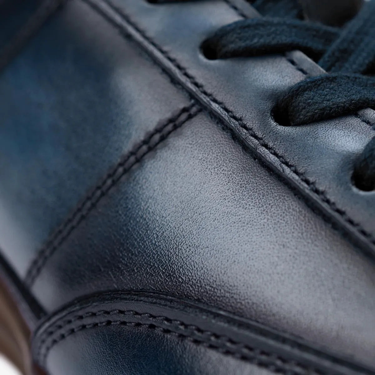 Brentwood Reserve Lace-up Sneaker - Navy Leather
