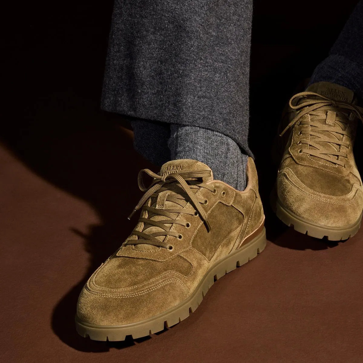 Vail Lug Sneaker - Curry Suede