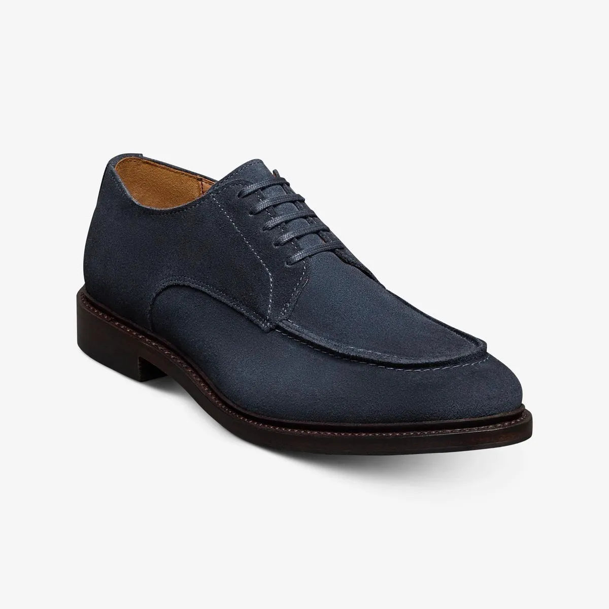Rivington Apron-toe Derby Dress Shoe - Navy Suede