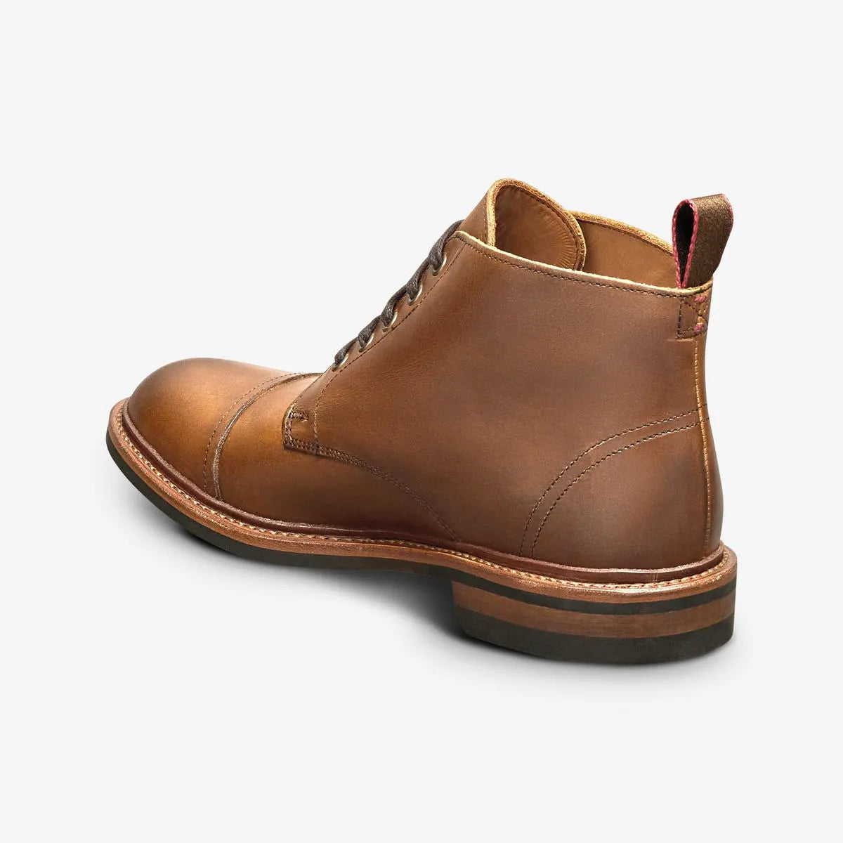 Patton Weather-ready Cap-toe Boot with Dainite Rubber Sole - Pecan Leather