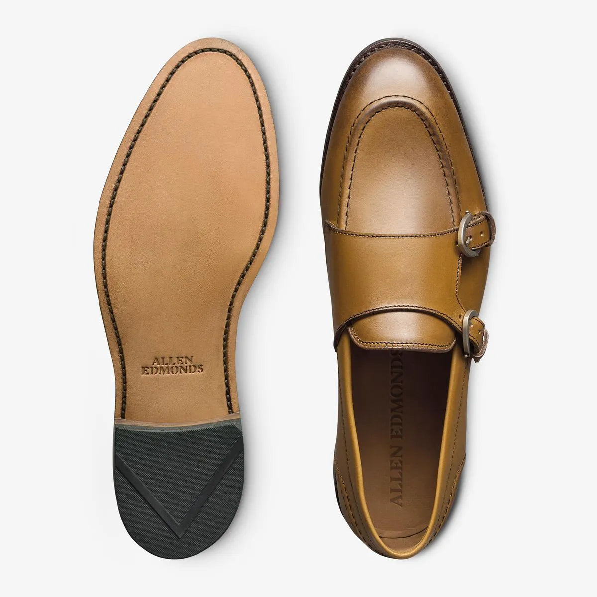 Randolph Monk Strap Dress Shoe - Walnut Leather