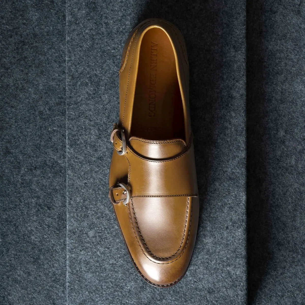 Randolph Monk Strap Dress Shoe - Walnut Leather