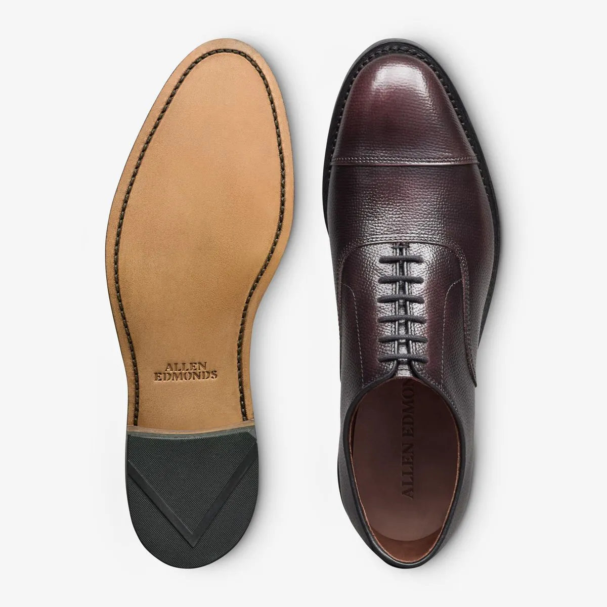 Park Avenue Cap-toe Oxford Dress Shoe - Burgundy Brush Off Leather