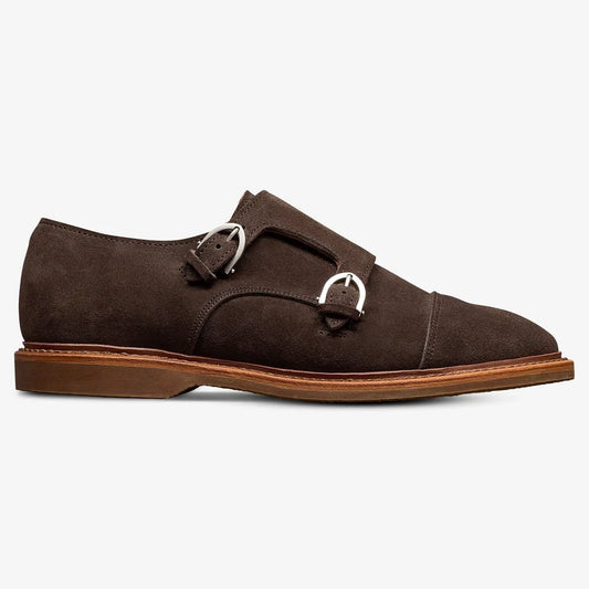 Kingston Verse Double Monk Strap Dress Shoe - Bitter Chocolate Suede