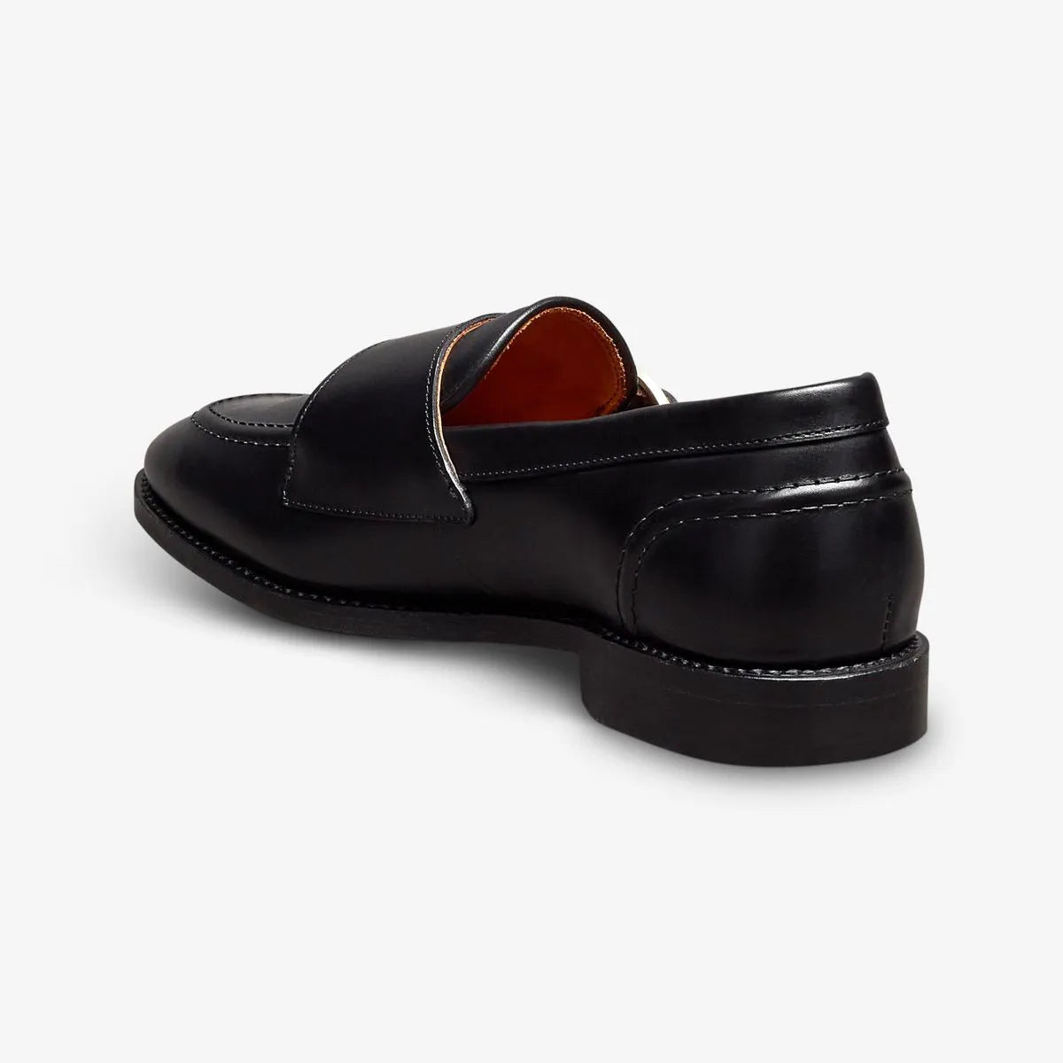 Randolph Monk Strap Dress Shoe - Black Leather
