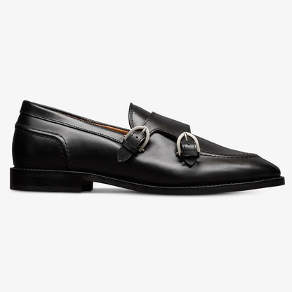 Randolph Monk Strap Dress Shoe - Black Leather