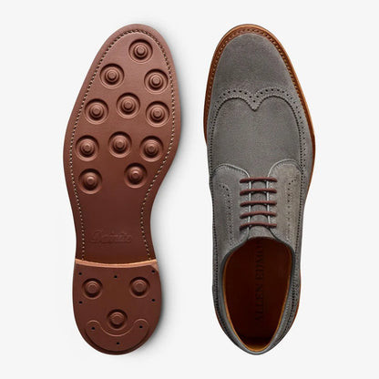 Winstonmok Wingtip Derby Dress Shoe - Grey Suede