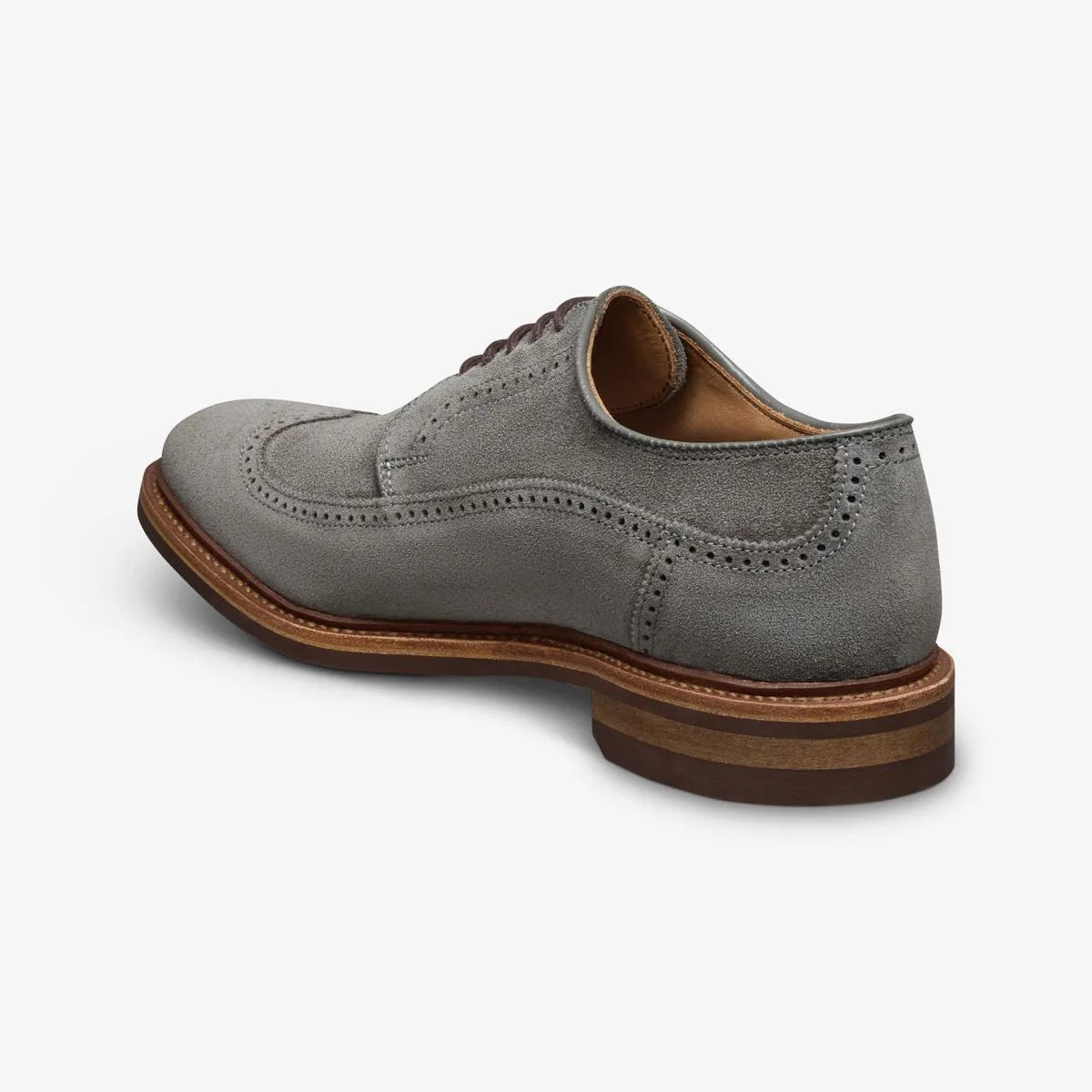Winstonmok Wingtip Derby Dress Shoe - Grey Suede