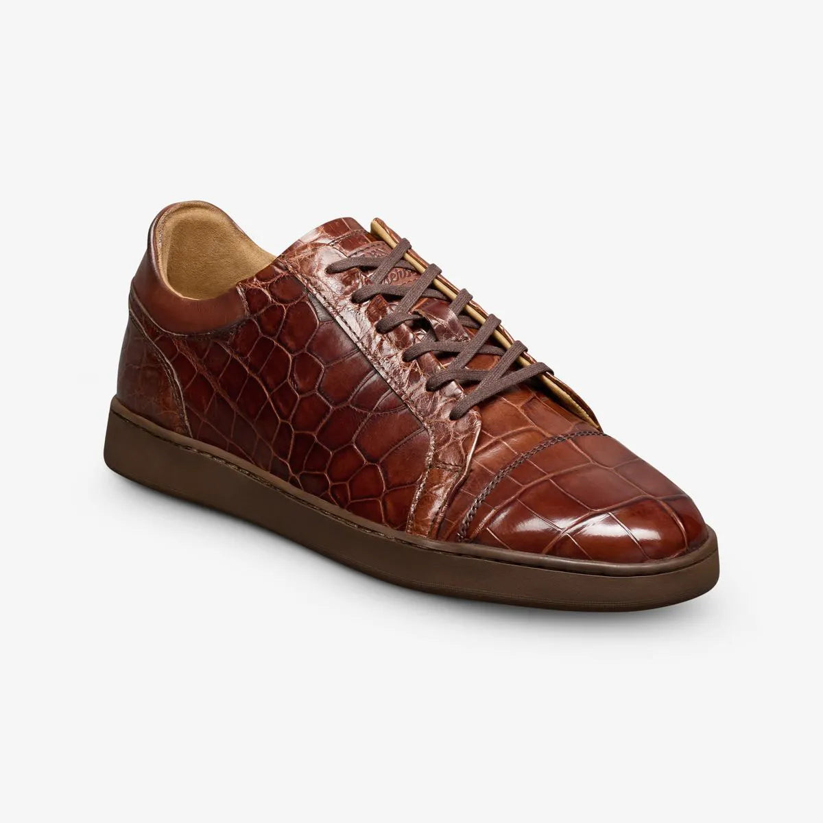 Chambers Reserve Lace-up Sneaker - Chili Croc Leather