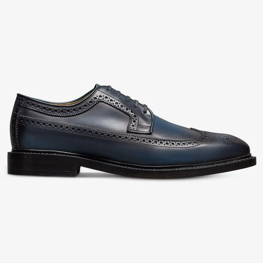Mason Reserve Wingtip Derby Dress Shoe - Navy Leather