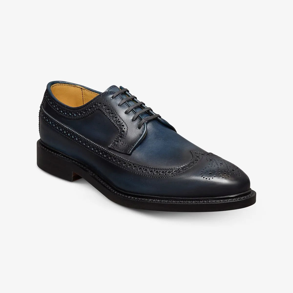 Mason Reserve Wingtip Derby Dress Shoe - Navy Leather