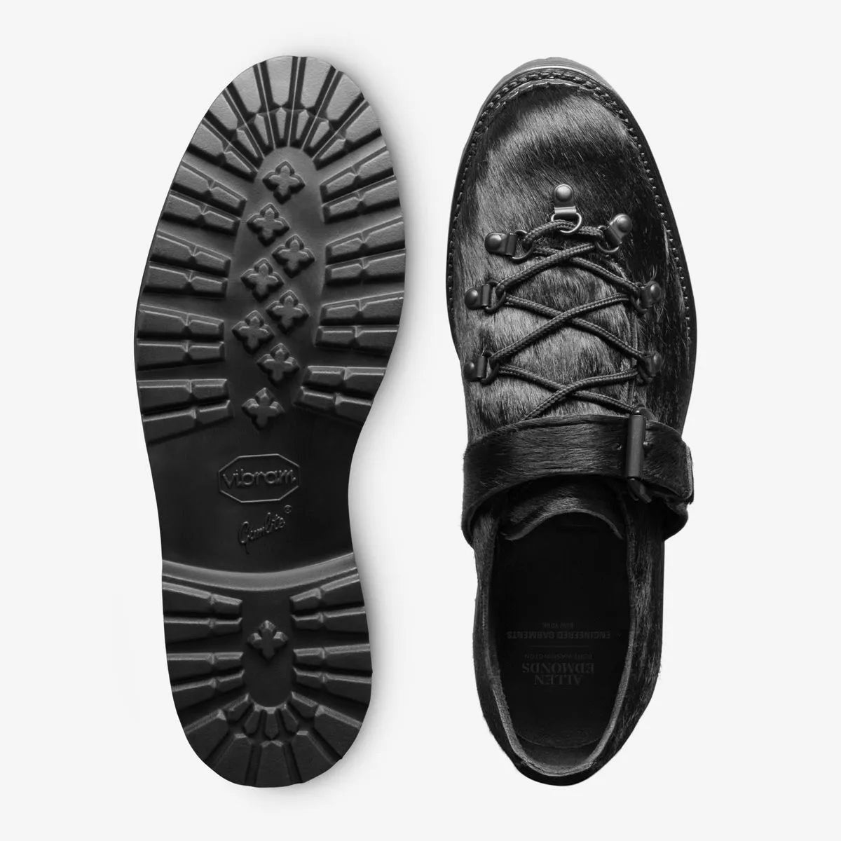 Engineered Garments x Allen Edmonds Adirondack Low Hiker - Black Calf Hair