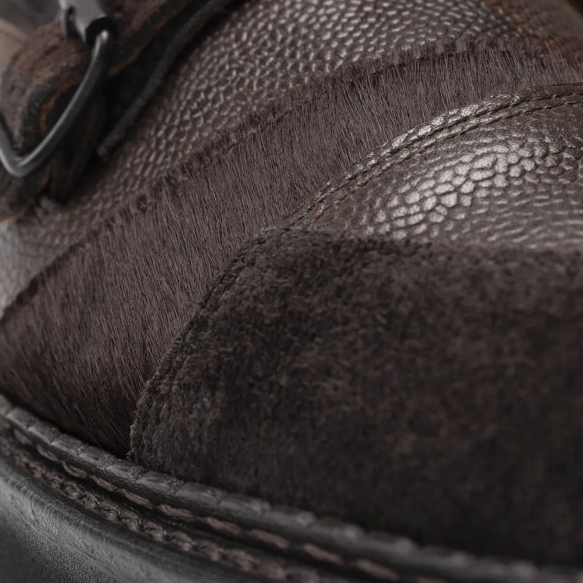 Engineered Garments x Allen Edmonds Bryant Park Double Monk - Brown Leather Mix