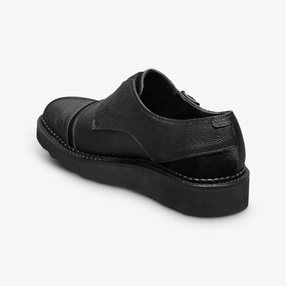 Engineered Garments x Allen Edmonds Bryant Park Double Monk - Black Leather Mix