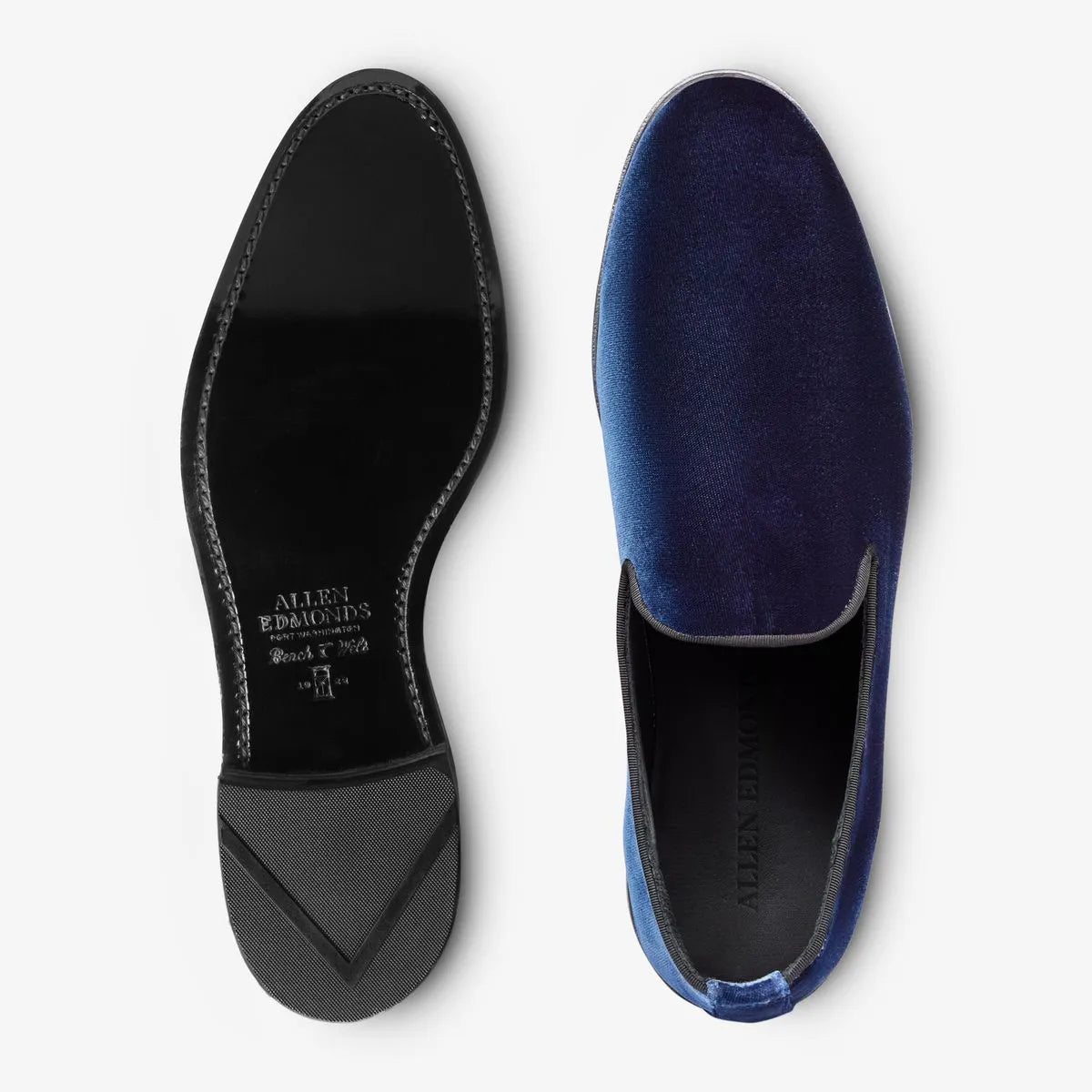 Robinson Smoking Slip-on Loafer - Navy Velvet